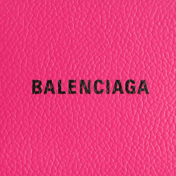 5942161iz435660 3 Balenciaga Logo Bifold Wallet Pink