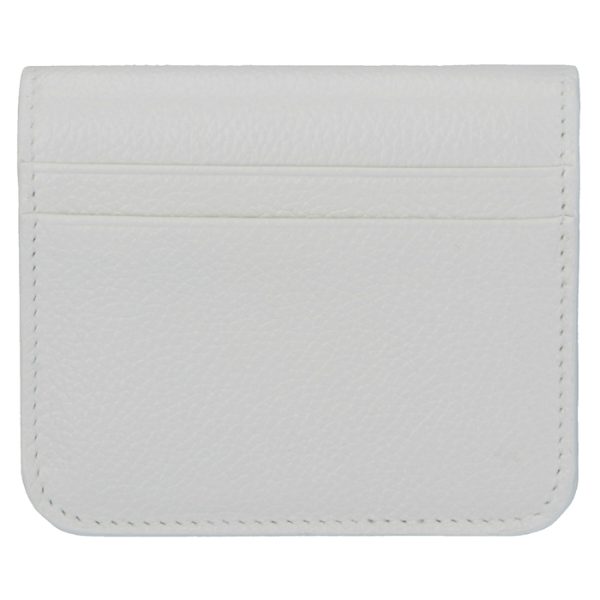 5942161izf39066 2 Balenciaga Logo Bifold Mini Wallet White