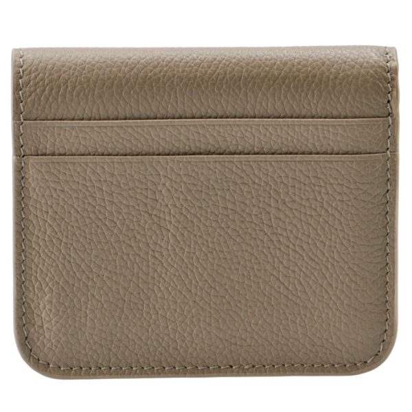 5942161izi31290 2 Balenciaga Logo Bifold Mini Wallet Beige Brown