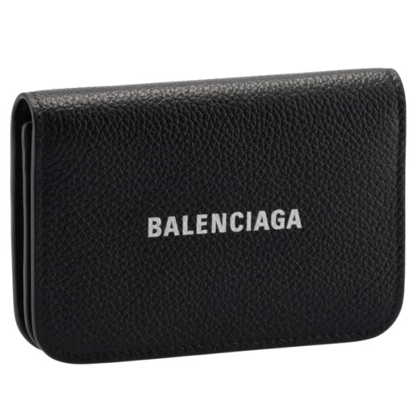 5942201izim1090 Balenciaga Cash Card Case Black