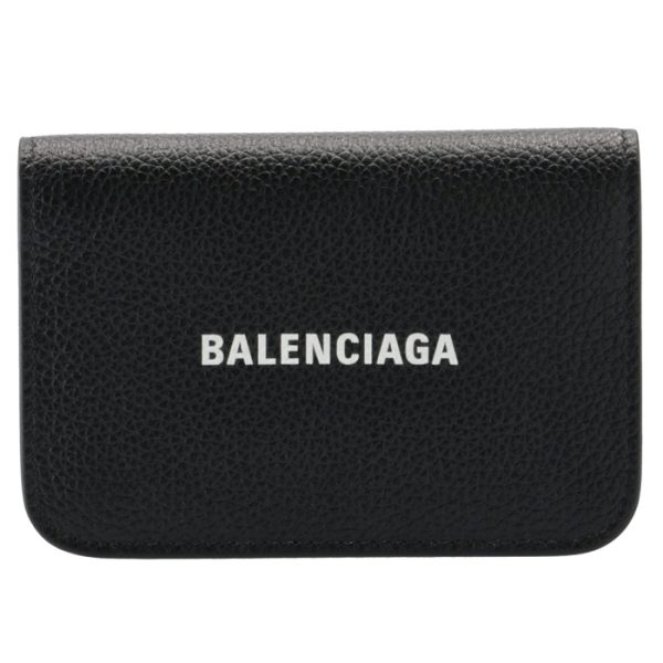 5942201izim1090 1 Balenciaga Cash Card Case Black