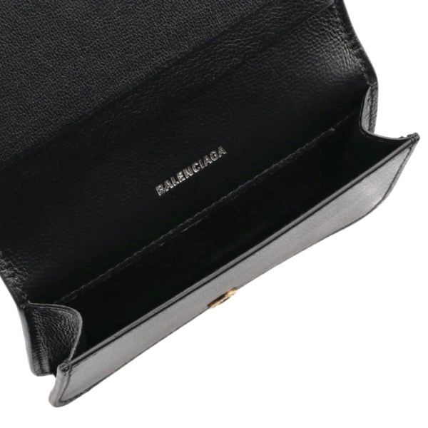 5942201izim1090 5 Balenciaga Cash Card Case Black