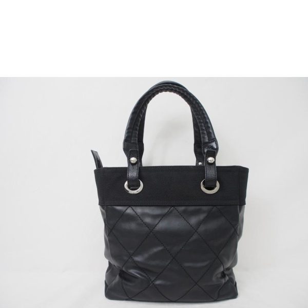 59423 2 Chanel Bali Biarritz Tote Black