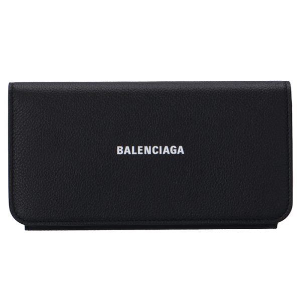 5942891iz4m1090 1 Balenciaga Bifold Long Wallet Black