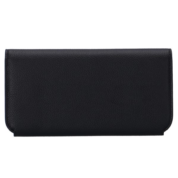 5942891iz4m1090 2 Balenciaga Bifold Long Wallet Black