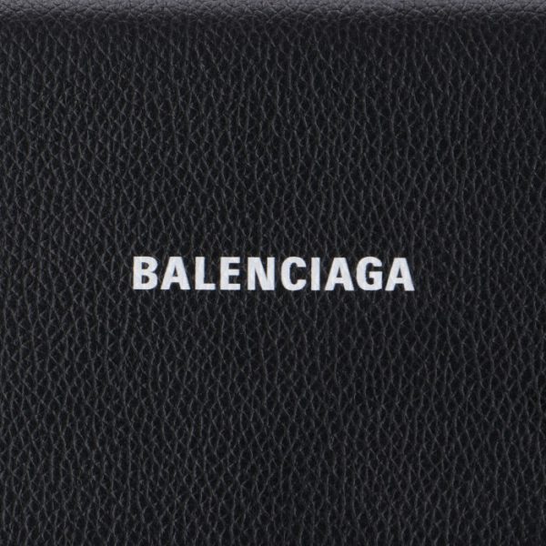 5942891iz4m1090 3 Balenciaga Bifold Long Wallet Black