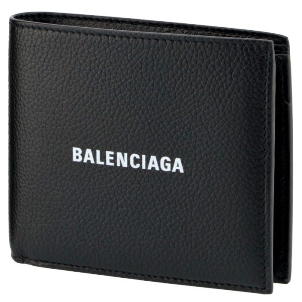 5943151iz431090 Balenciaga Folding Wallet Black