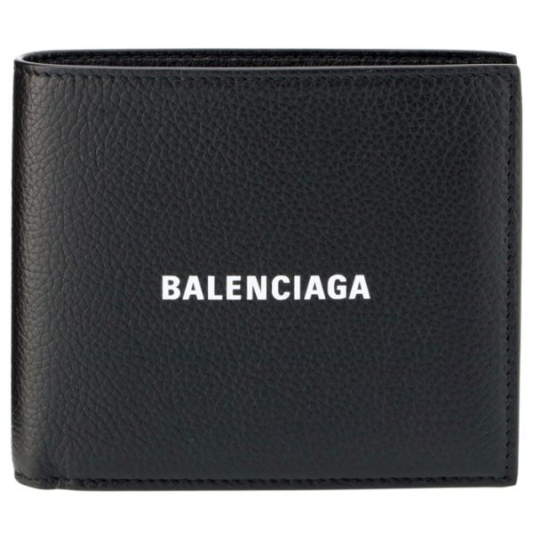 5943151iz431090 1 Balenciaga Folding Wallet Black