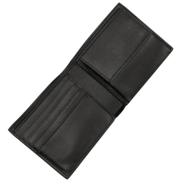 594315d6wzn1000 4 Balenciaga Folding Wallet Black