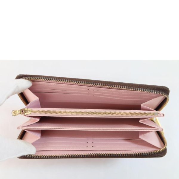 59592 4 Louis Vuitton Zippy Wallet Monogram Rose Ballerine