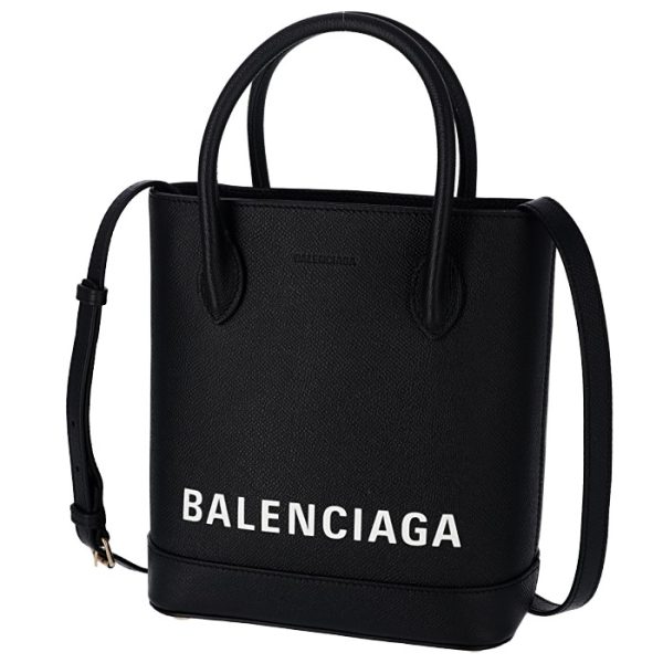 5961590otnm1090 1 Balenciaga Ville Shopping Tote Bag Black