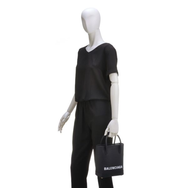 5961590otnm1090 8 Balenciaga Ville Shopping Tote Bag Black