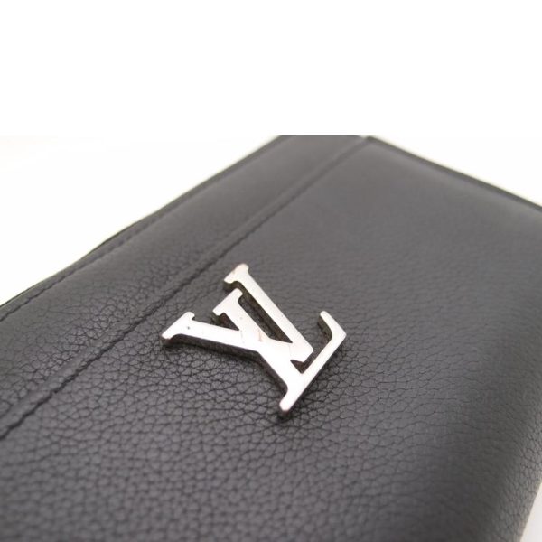 59631 6 Louis Vuitton Zippy Lockme Wallet Taurillon Noir