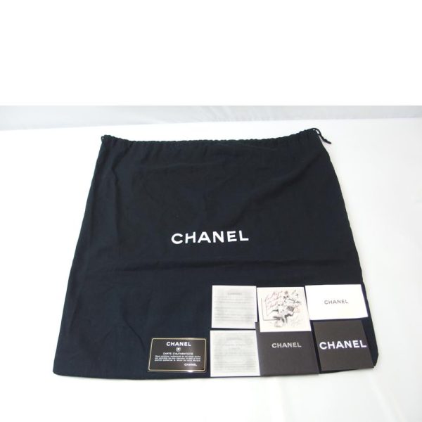 59766 6 Chanel Punching Leather Gradation Bag Black