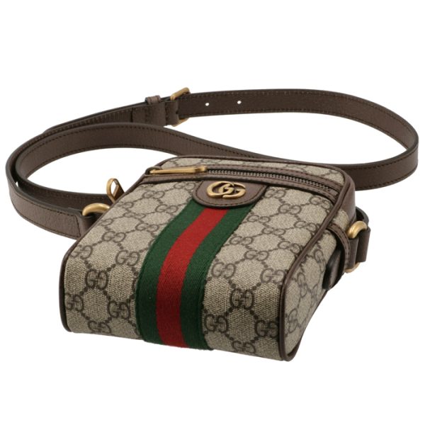 59812796iwt8745 3 GUCCI Ophidia GG Pochette Crossbody Bag Beige