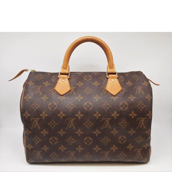 59845 1 Louis Vuitton Speedy 30 Monogram Handbag Brown