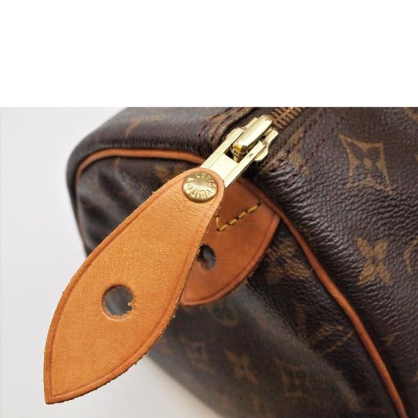 59845 9 Louis Vuitton Speedy 30 Monogram Handbag Brown