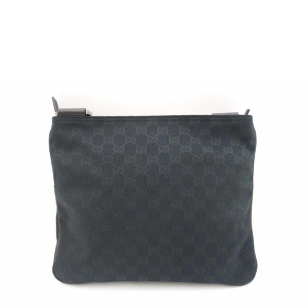 59853 2 Gucci GG Canvas Shoulder Bag Black