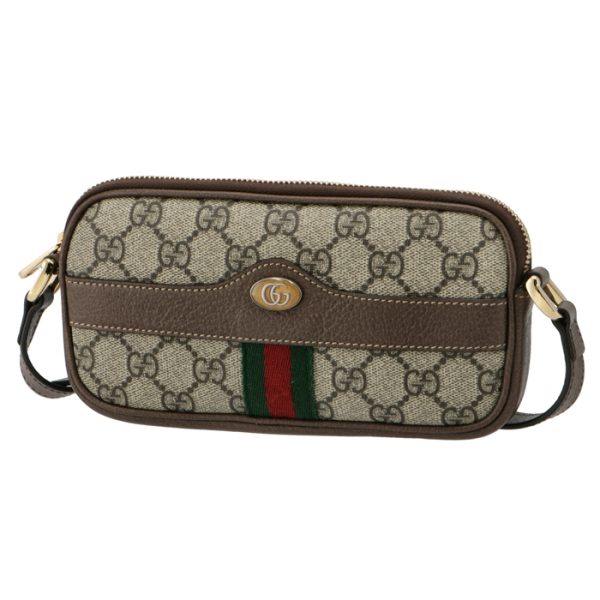 59866496iws8745 1 GUCCI Ophidia GG Mini Shoulder Bag Beige Brown