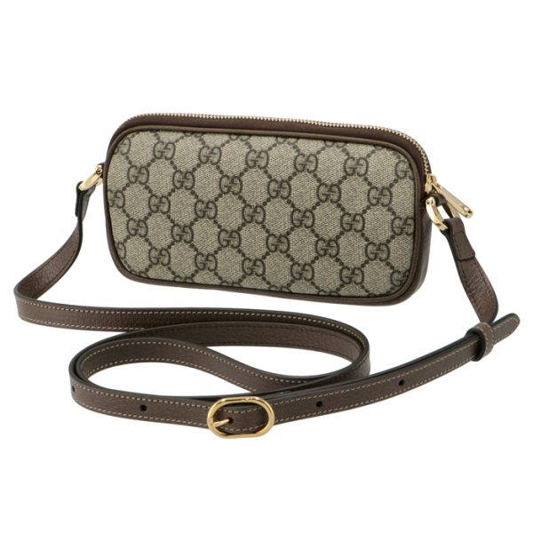 59866496iws8745 2 GUCCI Ophidia GG Mini Shoulder Bag Beige Brown