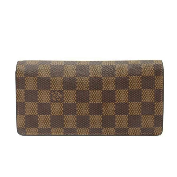 59925 1 Louis Vuitton Portefeuille Braza Damier Ebene Wallet Brown