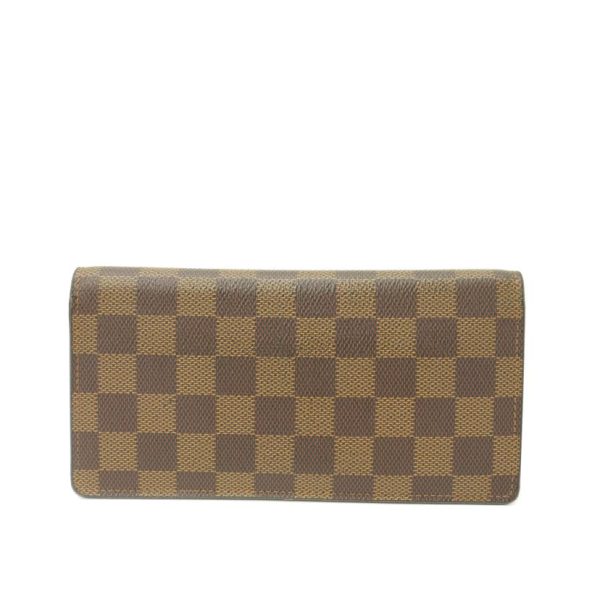 59925 2 Louis Vuitton Portefeuille Braza Damier Ebene Wallet Brown