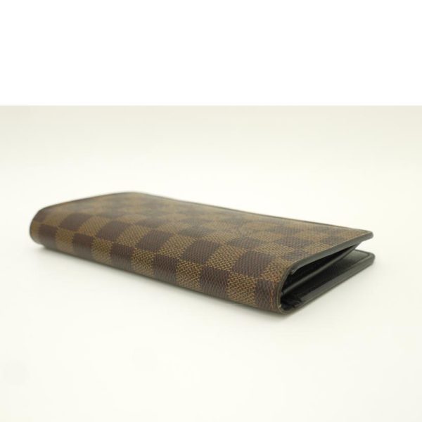 59925 3 Louis Vuitton Portefeuille Braza Damier Ebene Wallet Brown