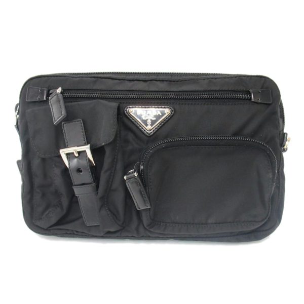 59978 1 Prada Nylon Hip Bag Black