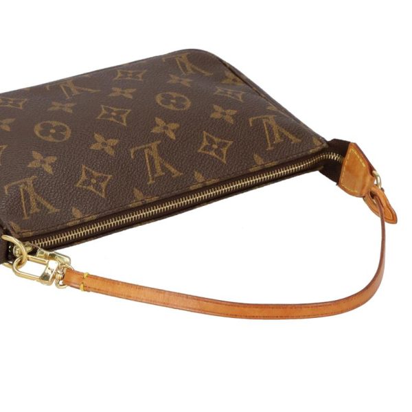 59982 3 Louis Vuitton Pochette Accessory Bag Monogram Brown