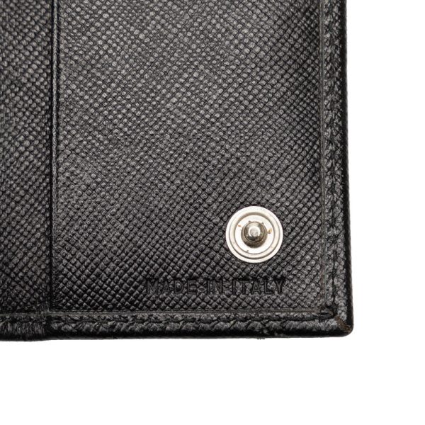 5aw55fm7j1tzxhaf 6 Prada Saffiano Key Case 6 Rows Black Leather