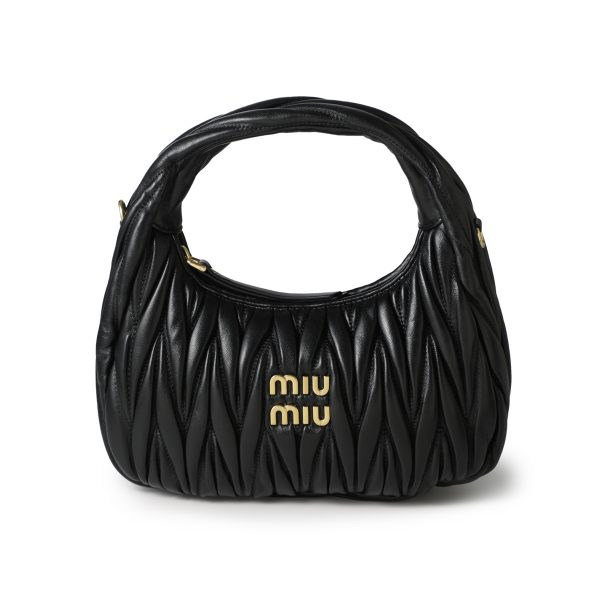 5bc125 n8805 Miu Miu shoulder bag 2WAY hobo bag black