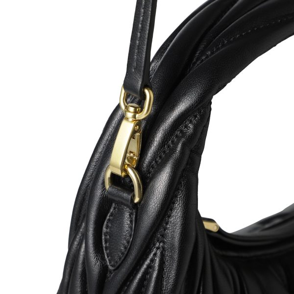 5bc125 n8809 Miu Miu shoulder bag 2WAY hobo bag black