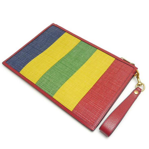 5h0393 2 GUCCI Viadera clutch bag Rasta