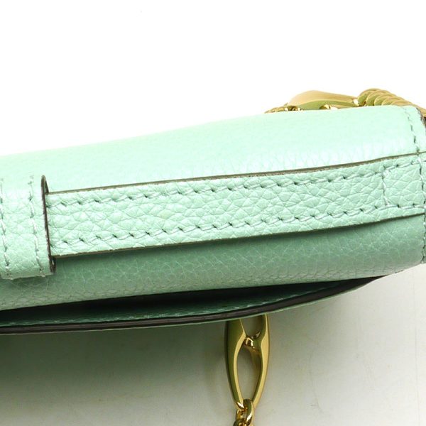 5h0983 8 GUCCI Zumi 572375 Chain Shoulder Bag Green