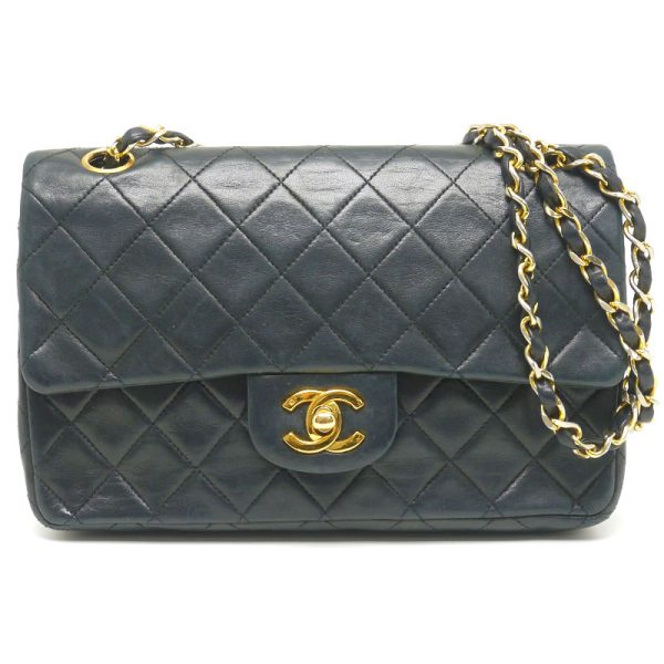 5h1065 1 CHANEL Matelasse 23 Chain Shoulder Bag Lambskin Black x Gold Hardware