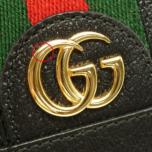 5h1296 3 GUCCI Bifold Wallet Mini Wallet Ophidia Black