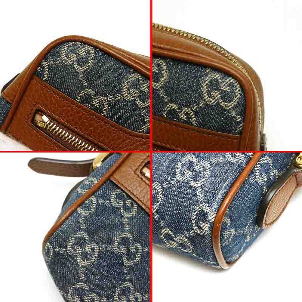 5h1479 4 GUCCI Ophidia GG Jacquard Denim Mini Bag Shoulder Bag