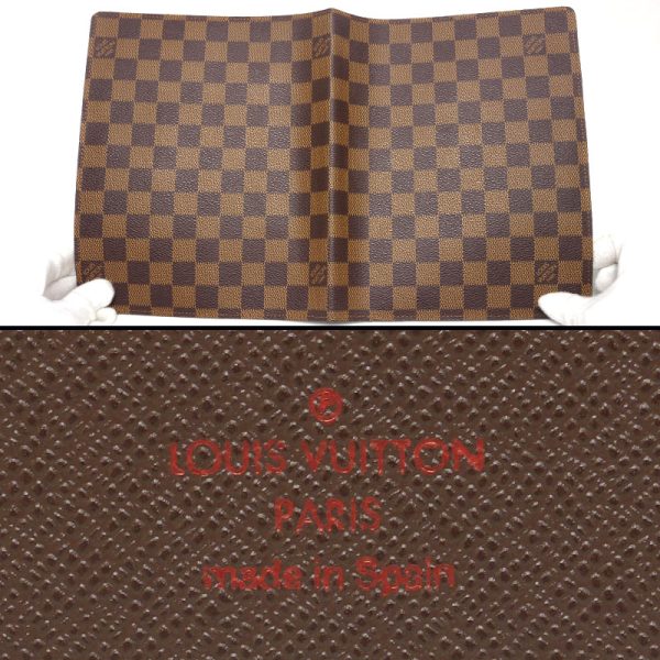 5h1521 4 Louis Vuitton LV Agenda Bureau Damier Book Cover