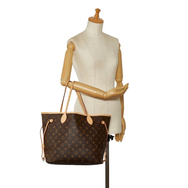 5jhmtee42wdunmua 10 Louis Vuitton Monogram Neverfull MM Shoulder Bag Brown