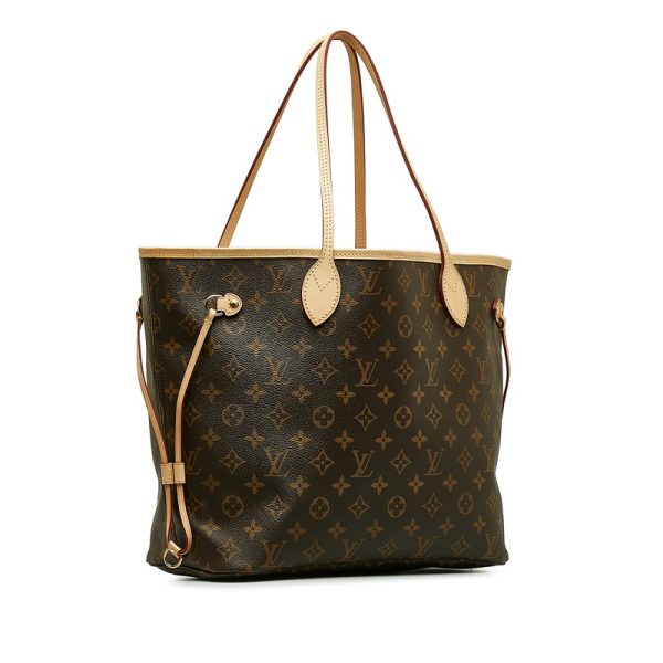 5jhmtee42wdunmua 2 Louis Vuitton Monogram Neverfull MM Shoulder Bag Brown