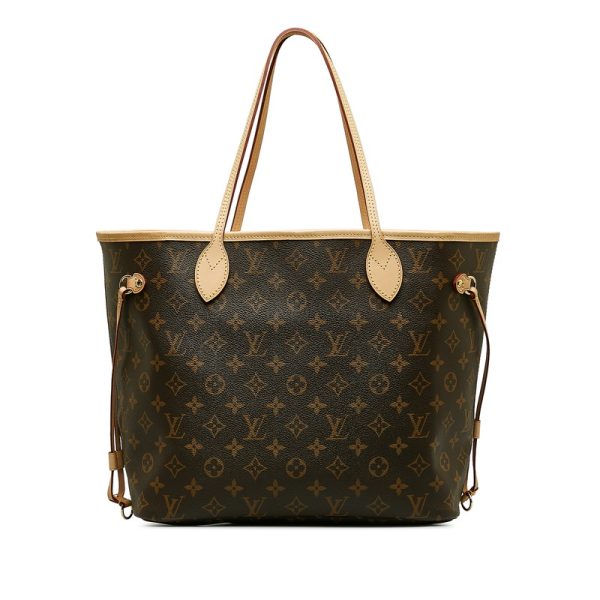 5jhmtee42wdunmua 3 Louis Vuitton Monogram Neverfull MM Shoulder Bag Brown