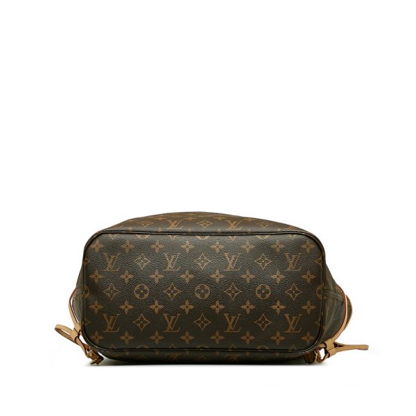 5jhmtee42wdunmua 4 Louis Vuitton Monogram Neverfull MM Shoulder Bag Brown