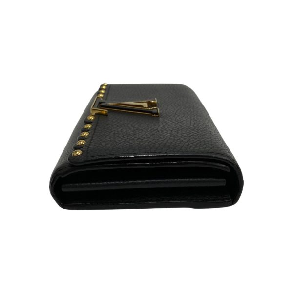 5kmb828 1 5 Louis Vuitton Portefeuille Capucines Leather Long Wallet Black