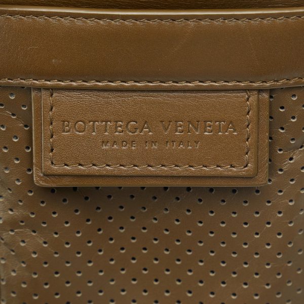 5m0jhrr4l4ll14tm 6 Bottega Veneta Crossbody Shoulder Bag Pouch Khaki Leather