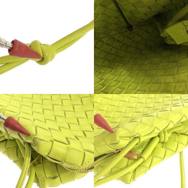 5m69s6e4m6ww 10 Bottega Veneta Loop Intrecciato Crossbody Bag Lime Green