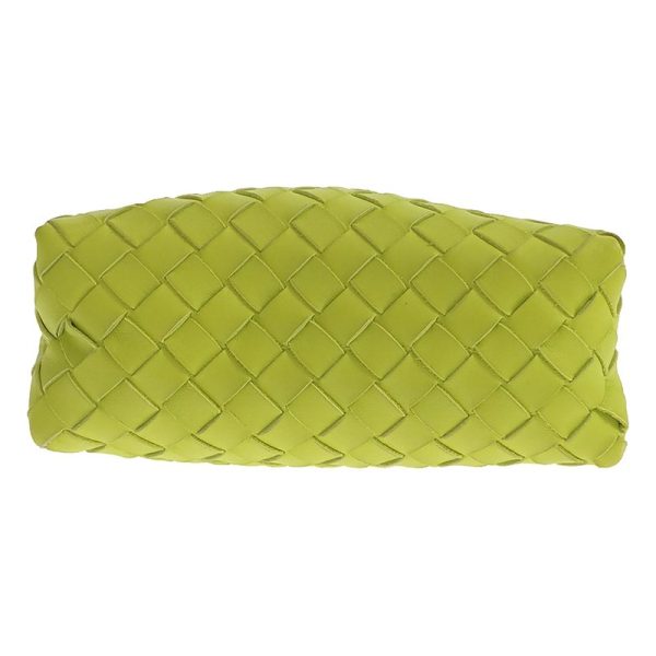 5m69s6e4m6ww 7 Bottega Veneta Loop Intrecciato Crossbody Bag Lime Green