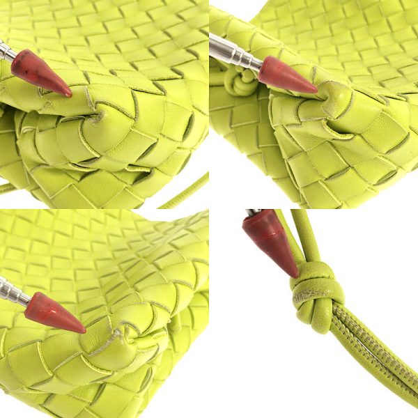 5m69s6e4m6ww 9 Bottega Veneta Loop Intrecciato Crossbody Bag Lime Green