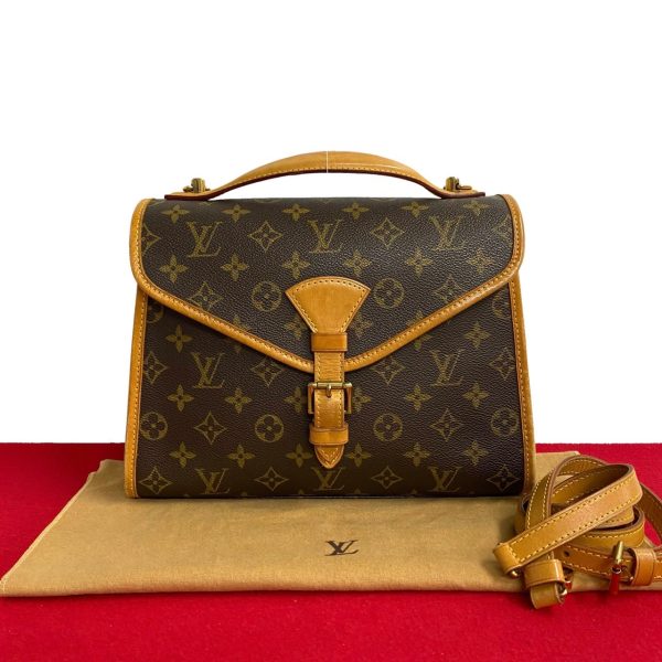 5sbk wz329534 1 Louis Vuitton Bel Air Monogram Leather 2way Mini Shoulder Bag Brown