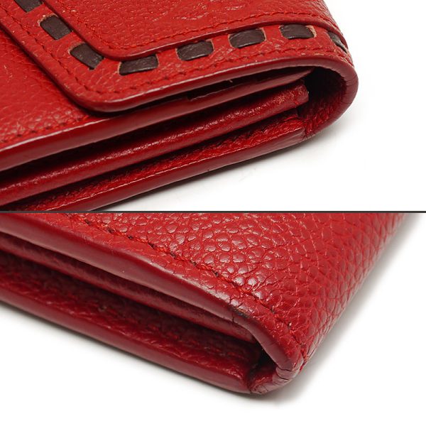 5sh0196 5 Louis Vuitton LV Portefeuille Sala Empreinte Red Long Wallet