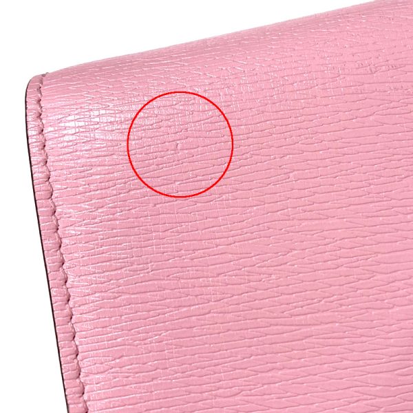 5sh0360 8 GUCCI Compact Wallet 701009 Lightning Bolt Bananya Pink